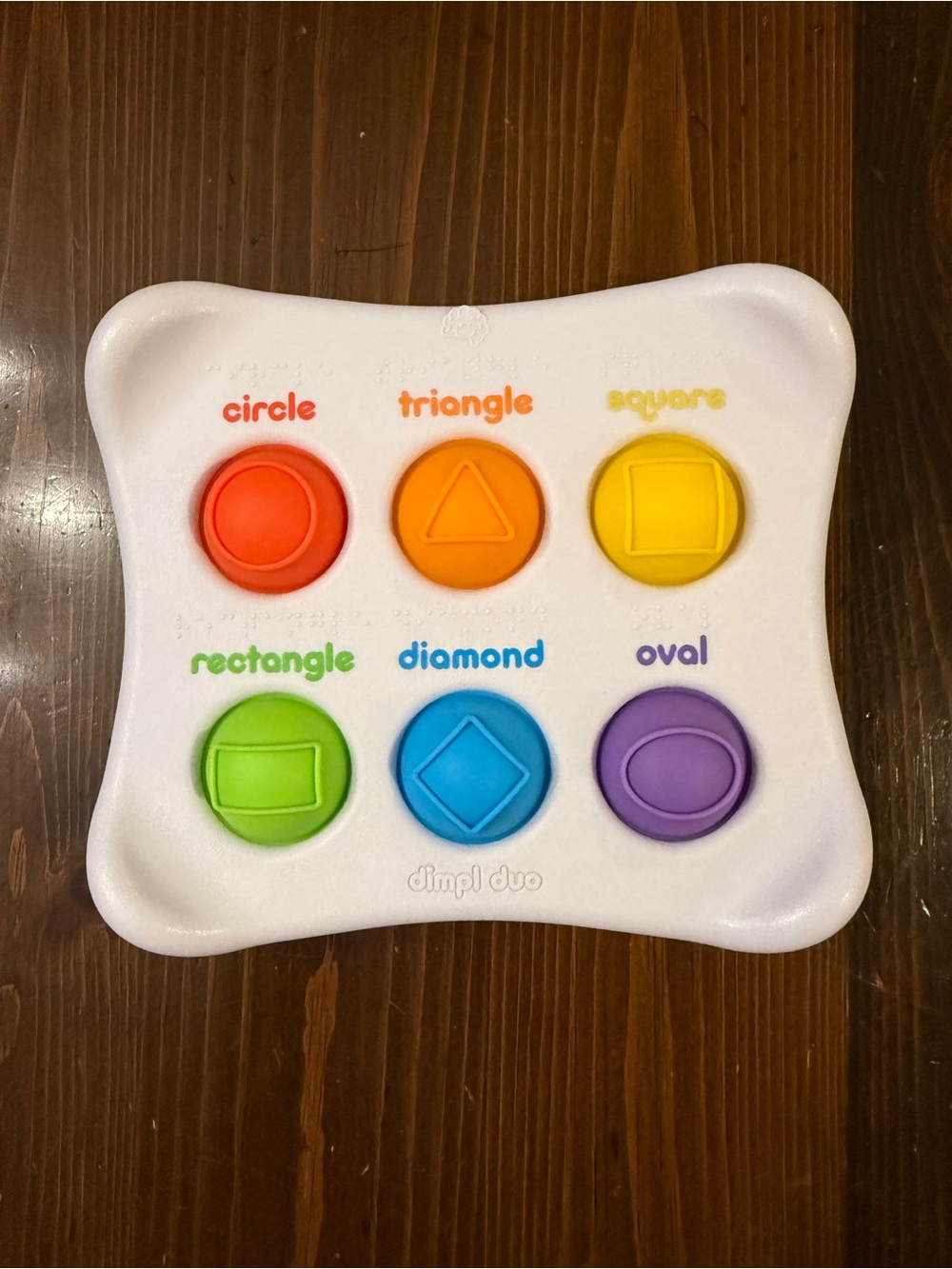 Dimpl Duo Shape Popper Sensory Toy - Multicolor
